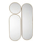 Art Deco Gold Wall Mirror Set – 2 or 3 Piece Decorative Home Décor