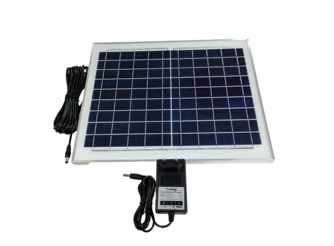 FUSSION Solar Rechargeable Table Fan 16inch