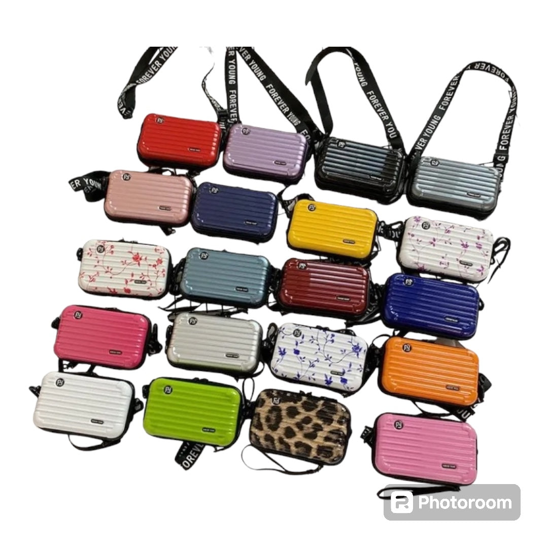 Hard Shell Cosmetic Bag Storage Bag Mobile Phone Bag Shoulder Bag Women's Bag - Various Colours