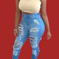 Ladies Ripped Skinny Jeans