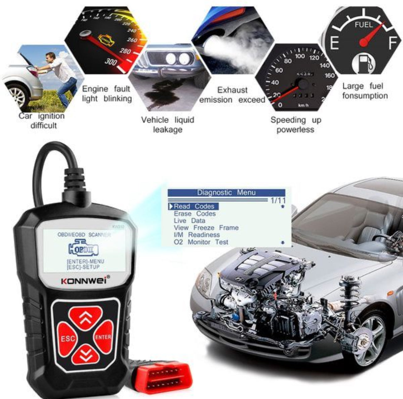 Konnwei Model KW310 Diagnostic Scan Tool
