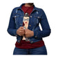 Ladies Crop Top Denim Jacket