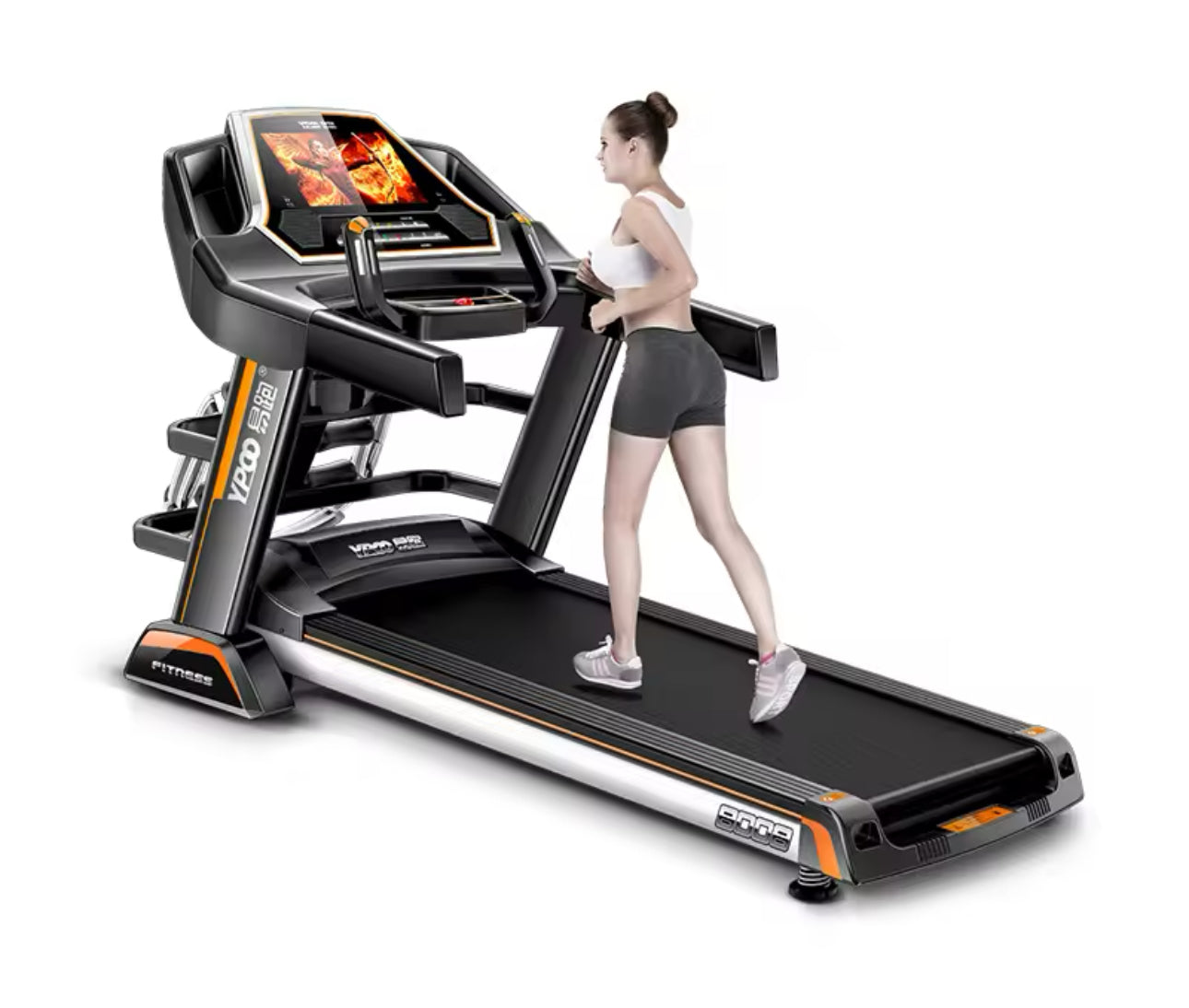 Pro-Sportz 8008 (F88) Semi-Commercial Folding Treadmill – 3.5HP Motor, 7” HD TFT Screen, Auto Incline &amp; Multifunction Training Kit
