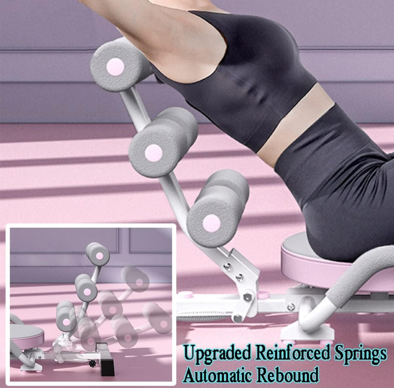 Pro-Sportz 
Sit Up Exercise Equipment, Abdominal Exercise Machine Ab Machine Abs Workout Equipment for Woman Home Gym