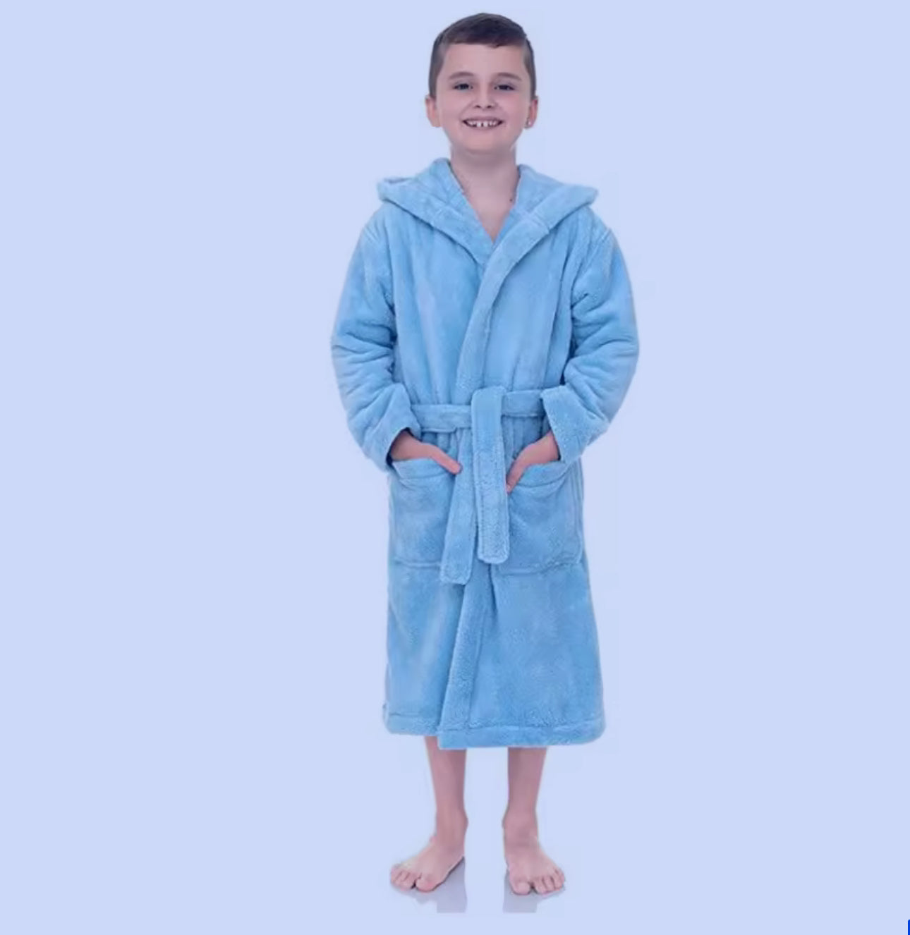 Kids Plush Hooded Robes