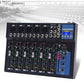 Lexuco 7 Channel Mixer with Bluetooth and USB Mixer