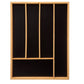 MHome Bamboo Cutlery-Multipurpose Tray - Kitchen Drawer Organiser with 5 Compartments - Durable, Durable, Eco-Friendly