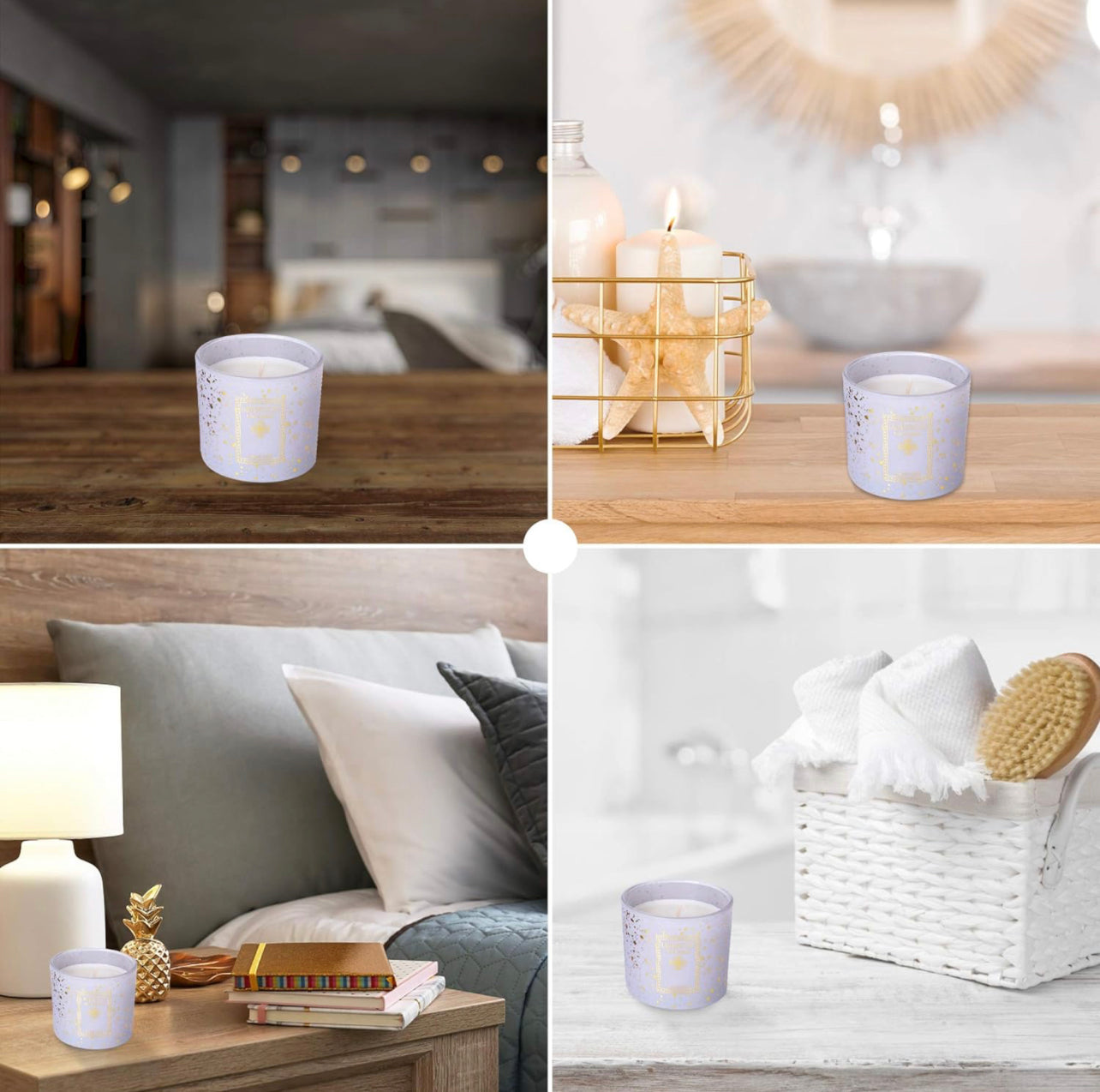Hand Poured Scented Candles,| 36 Hour Burn, Long Lasting, Highly Scented, All Natural  Candles | Relaxing Aromatherapy Candle with Gift Box (Sandalwood)