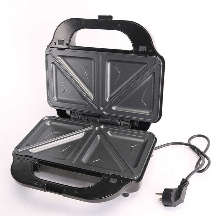 ENZO 2 in 1 Breakfast Sandwich Panini Waffles Electric Grill Non Stick Bread Maker Household Smokeless Stainless Steel BBQ Grill