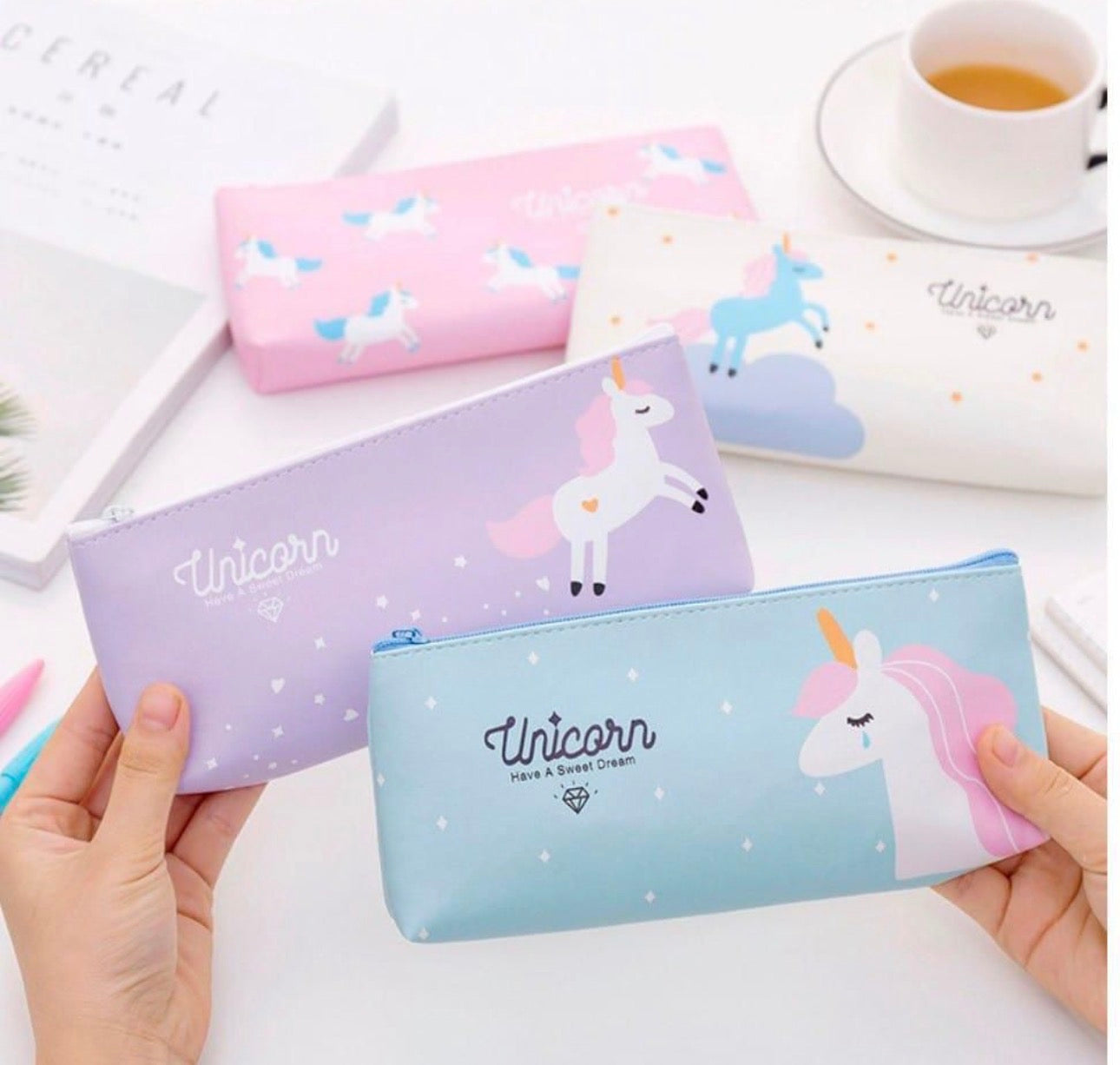 Kids Back To School Unicorn Pencil Cases