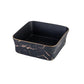MHome Marble Ceramic Serving Bowl with Wooden Base