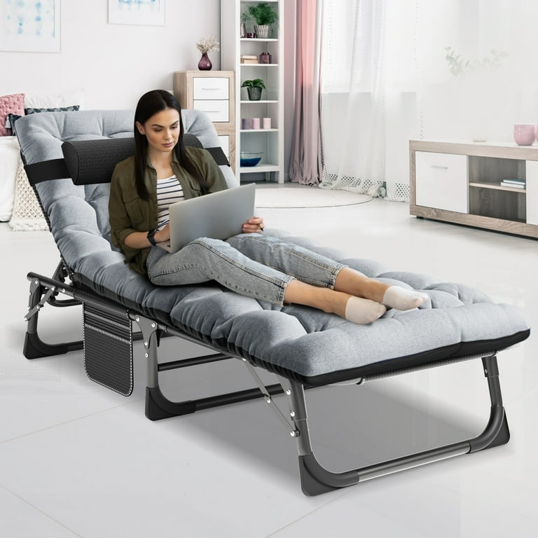 Camping Cot Outdoor Bed Foldable & Adjustable