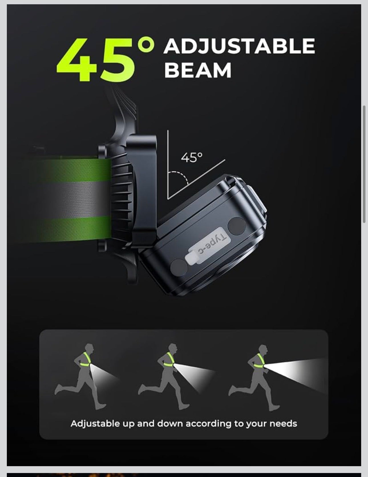 MTech Rechargeable Running Vest Headlamp