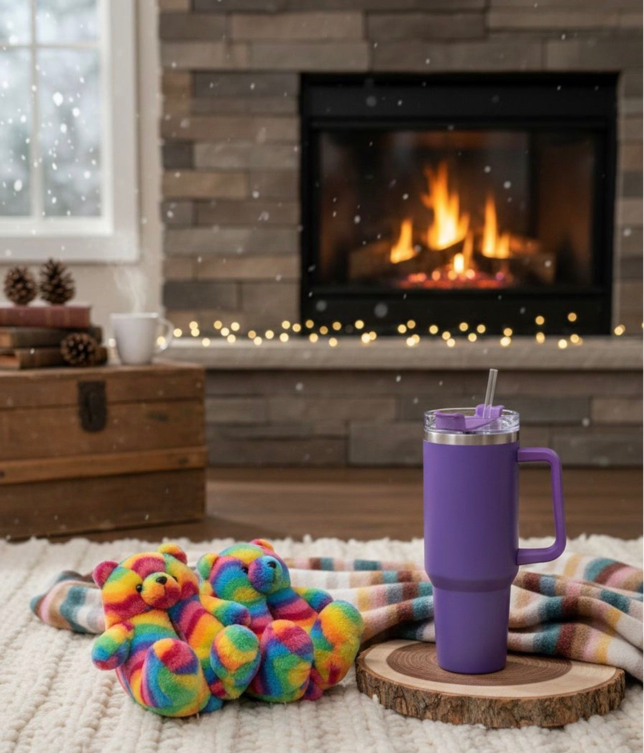 Winter Combo Deal-Slippers & WaterBottle