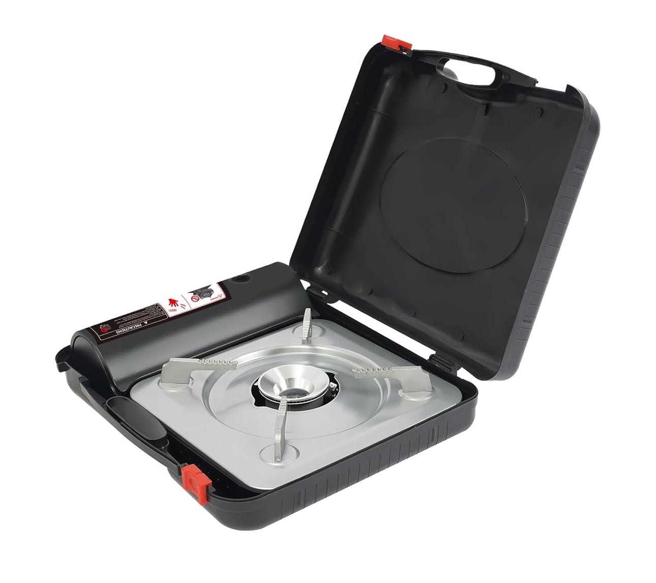 Safy Butane Camping Stove with Portable Case, High-Power Portable BBQ Grill Butane Camping Stove for Backpacking, Beach Parties & Outdoor Cooking