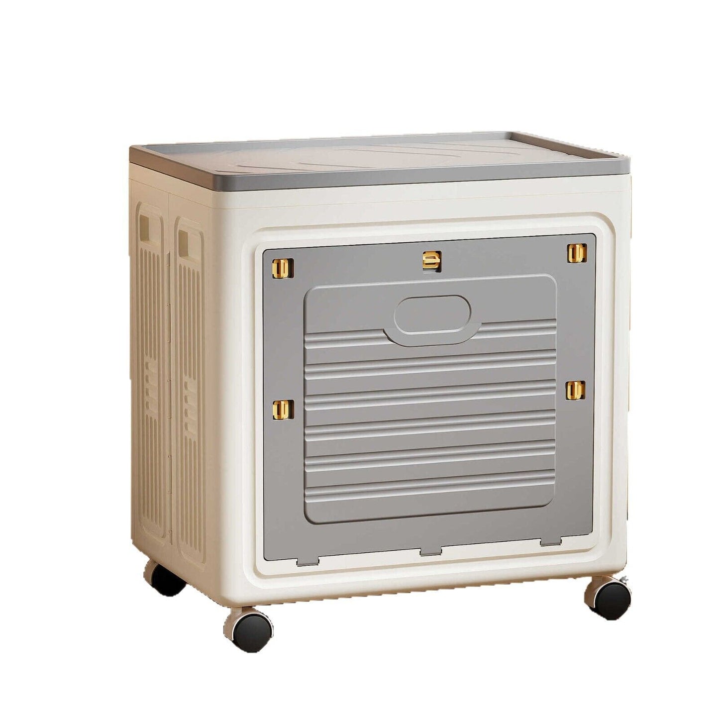 MHome Space Saving Foldable Roller Storage Cabinet