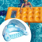 Inflatable Pool Float with Canopy with Cup Holder Compact Lounger for Lake Summer Beach-Various Options