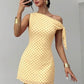 Ladies Sexy Off Shoulder Mini Summer Dress-Various Colours