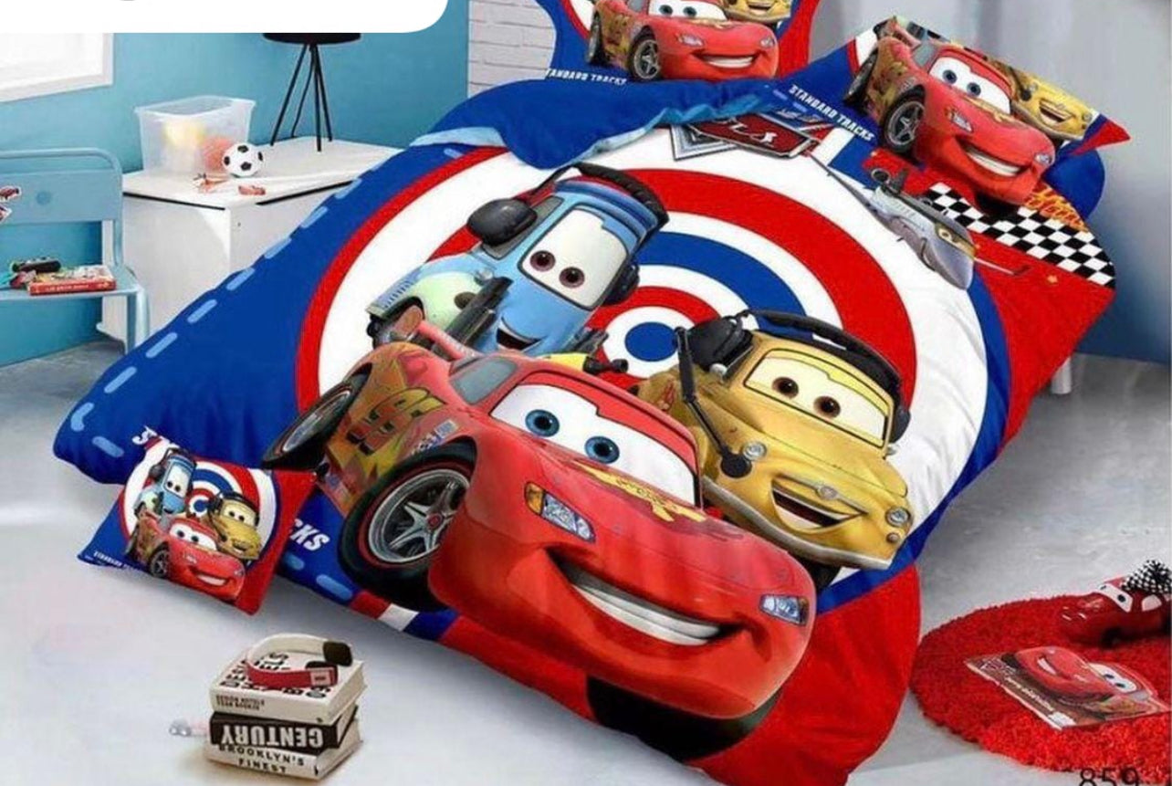Kids Single Cartoon Themed Duvet Set 3pc - Various Designs Available