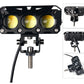 Motorcycle LED Spotlights High And Low Beams Two-Color Lens Headlights