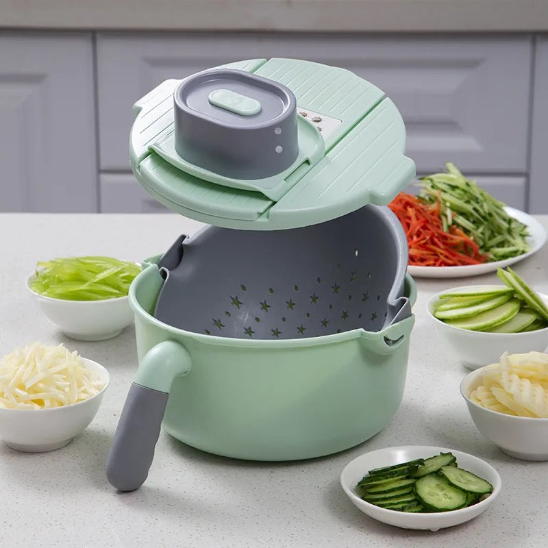 Multifunctional Vegetable Cutter Grater  And Fruit Slicer Grinder Drain Basket Kitchen Tool Accessories