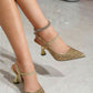 Ladies Glamorous Pointed-Toe Slingback Pumps-Various Colours