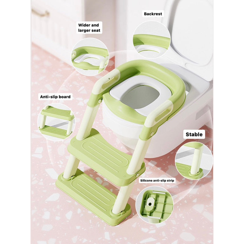 Height Adjustable Potty Training Toilet Seat with Step Stool Ladder for Boys and Girls Baby Toddler Kid Children Toilet Training Seat Chair - Various Options