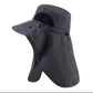Fishing Hat Sun Protection with Detachable Camping Visor,Neck Flap Outdoor Hat
