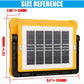 MTech Portable Solar Rechargeable Flood Light With USB Charger