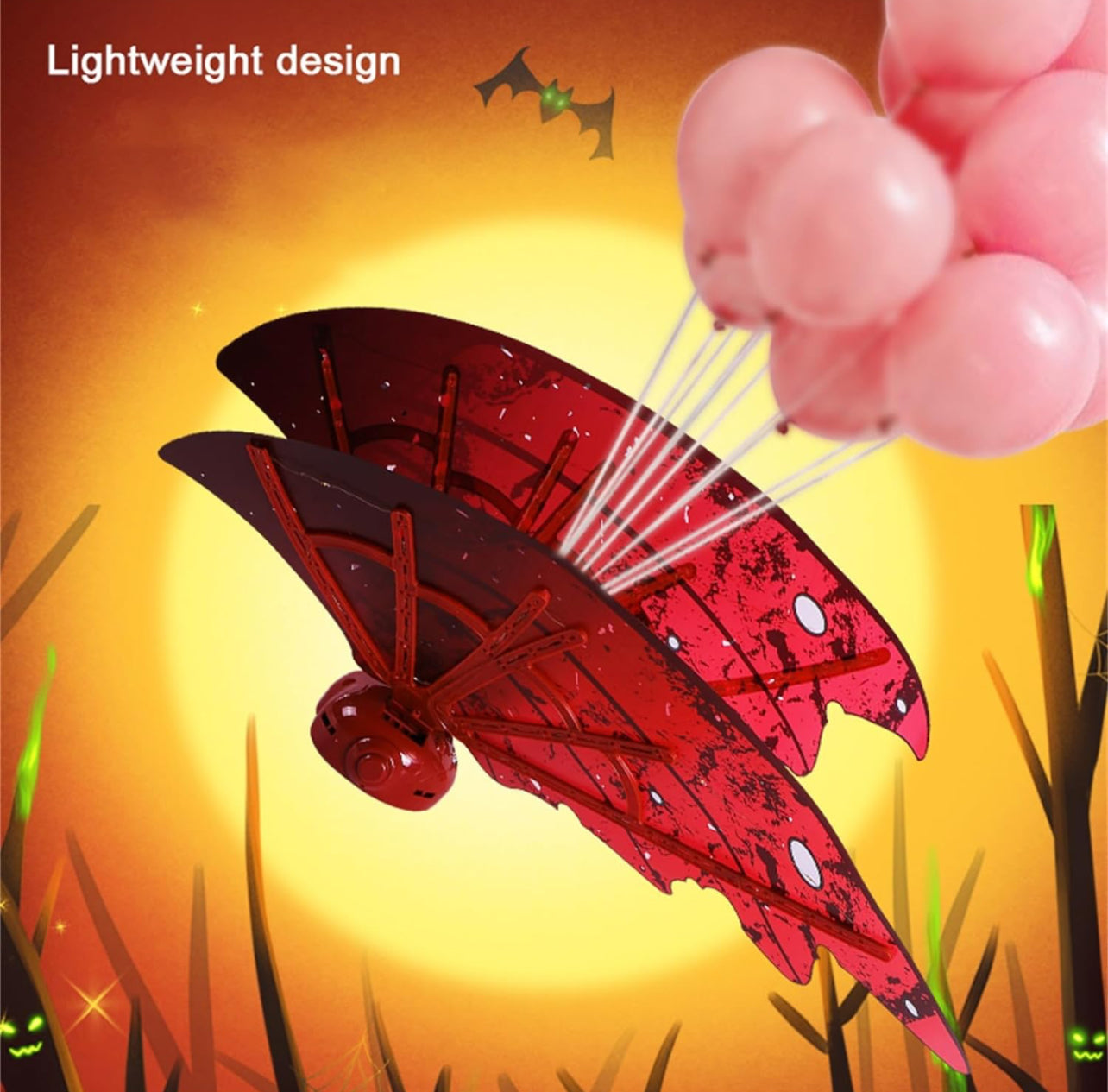 Fairy Wings with LED Lights for Kids Girls,Demon Wing Angel Wing Halloween Costume Birthday Party Favors