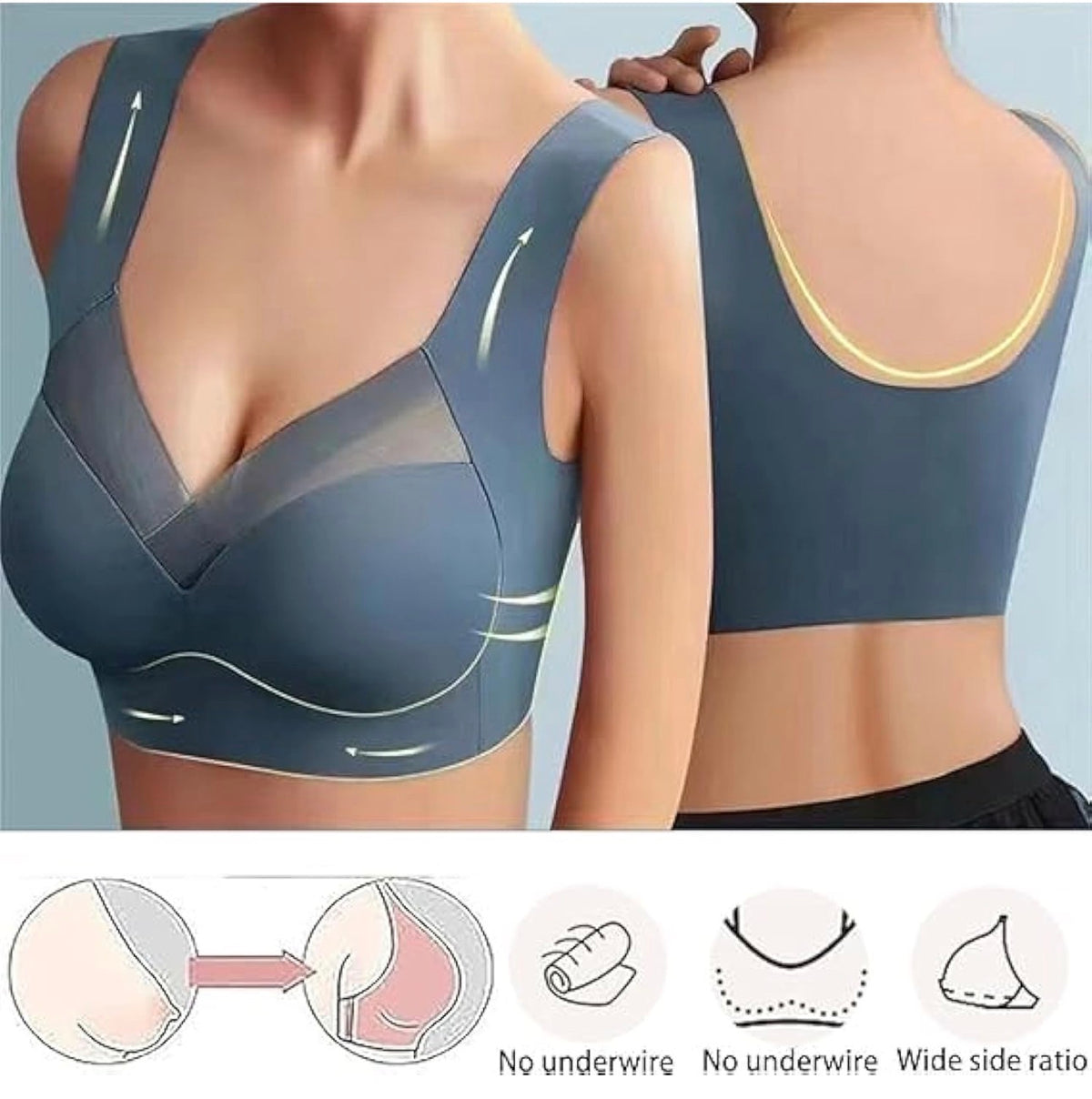 Ladies Sexy LiftUp Bra Set 5pc