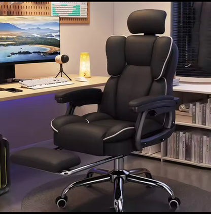 MFurn Lazy Rolling Gaming Chair Reclining Swivel Office Armchair