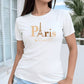 Ladies Paris Eiffel Tower T Shirt -Various Colours