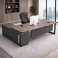 MFurn Executive Oak Office Desk& Chair Set Modern Design Spacious Functional-Various Options