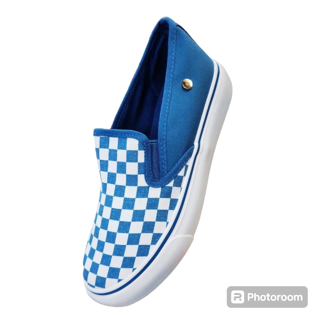 Men Checked Slip-on Shoes Various Colours