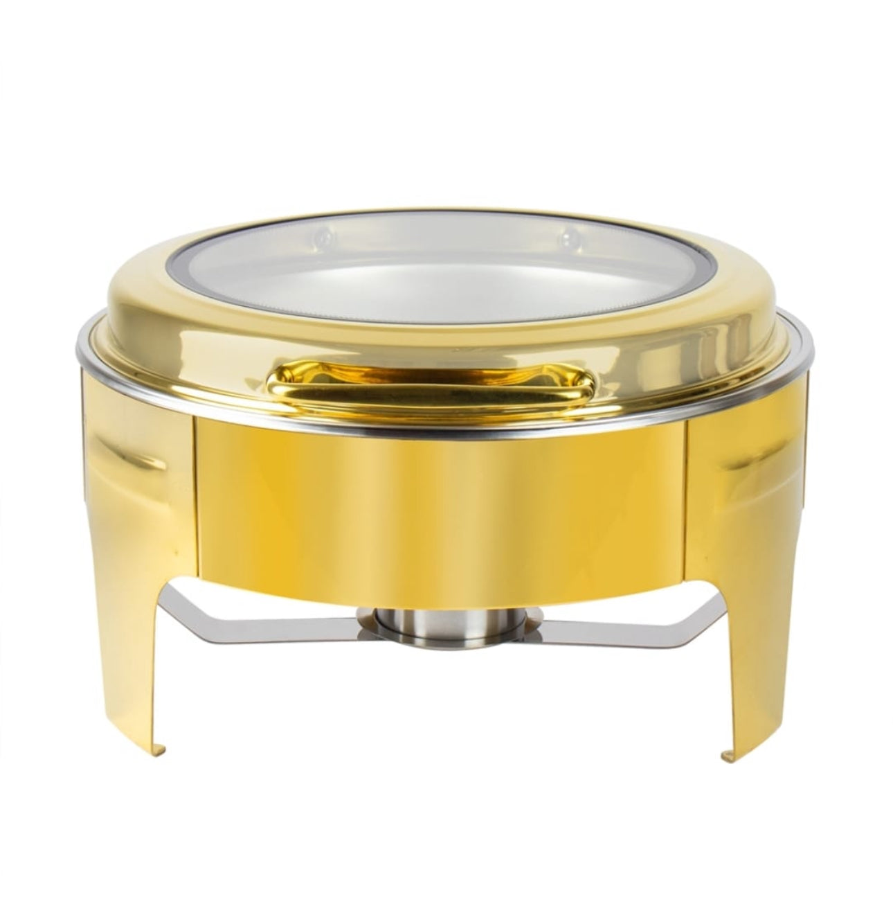 Chafing Dish Stainless Round Gold
