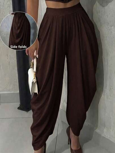 Ladies Loose Flowing Shuttle Trousers-Various Colours