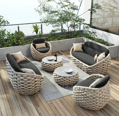 MFURN Courtyard Modern Rope & Braid Outdoor Patio Set Pre-Order Sales Now Available