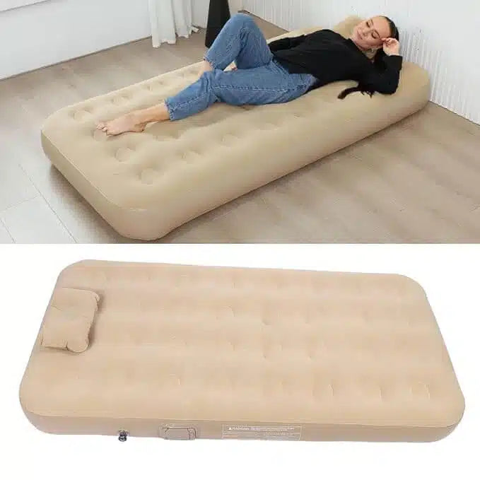 MHome Inflatable Single Air Bed With Pump