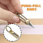 Mini Keychain Knife Sharp Brass Knife Retractable Small Pocket Cutting Tool