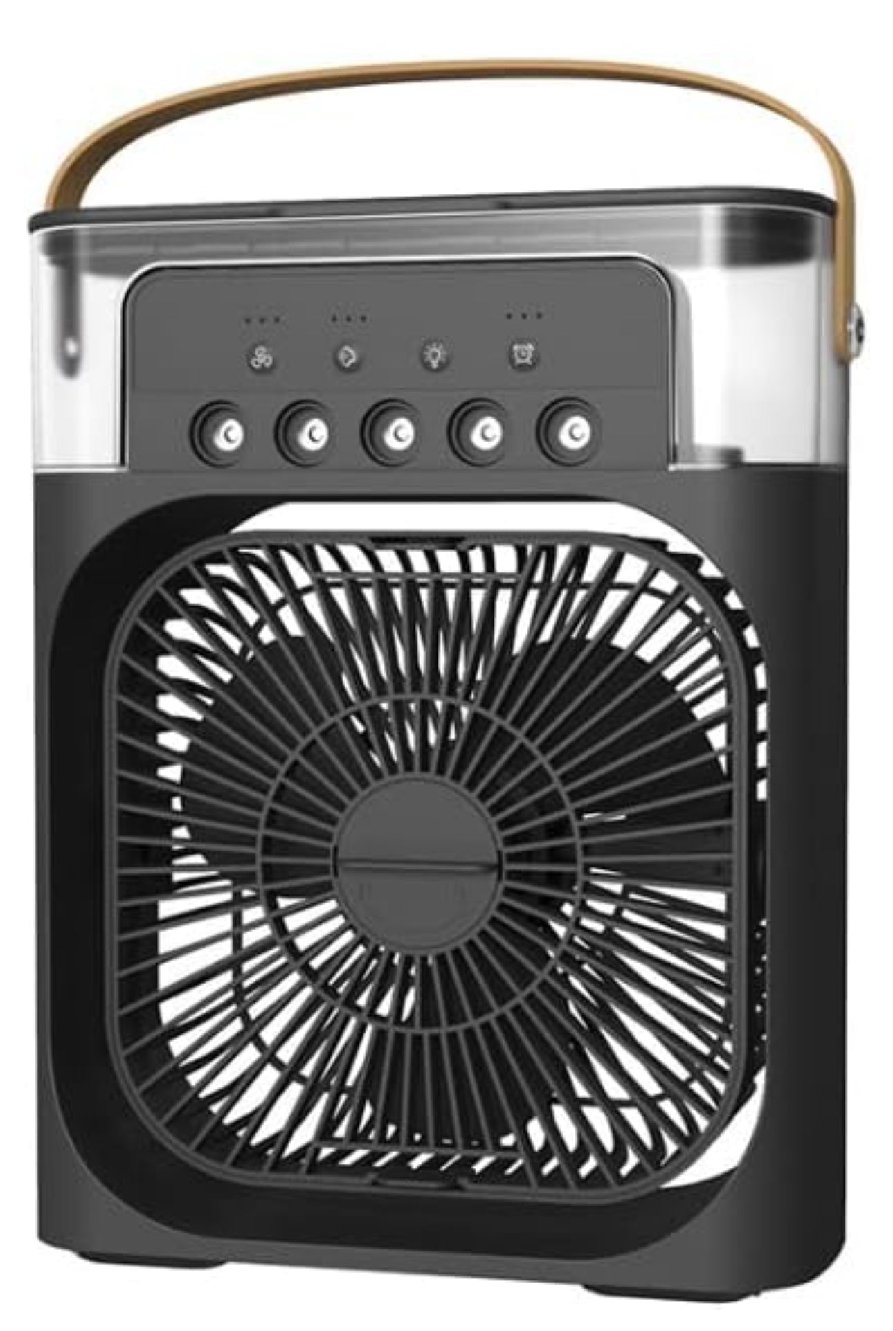 MTech Portable Air Cooler 4-In-1 Mini Mobile Conditioner Fan, Cooling Fan and Humidifier, 7 Colors LED Night Lights 3 Speeds Personal Evaporative Coolers, Conditioning Home Office - Various Options 2pc