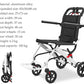 M-Care Ultralight Wheelchair Foldable Lightweight Aluminium Transport Wheelchairs, Extra Narrow With Brake, Travel & Folding Wheelchair