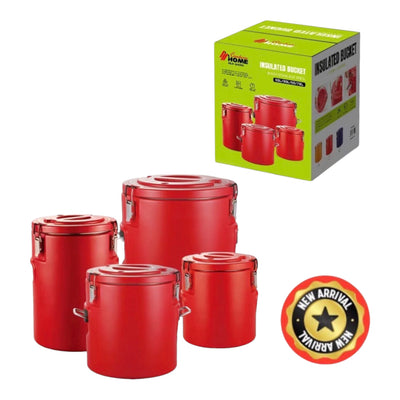 MHome Insulated Bucket/Food Warmer & Cooler  4pc Set - Various Colours