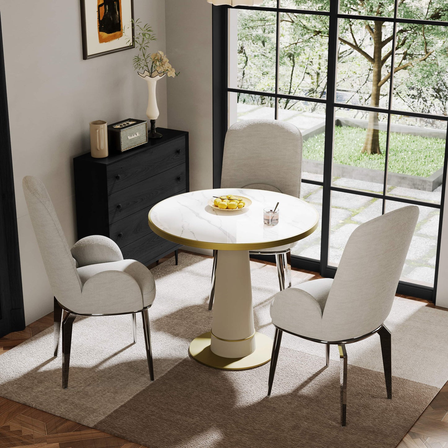 MFURN Travertine Side Tabel