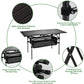 MHome Folding Camping Table – Adjustable Aluminium Outdoor Table with Storage
