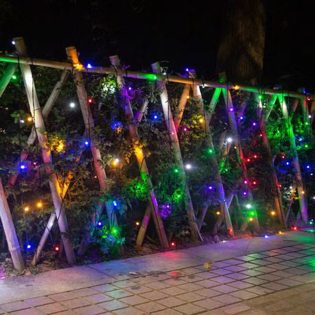 Christmas 50 M LED Strip Light with Flickering Colorful and Round Shape Lights