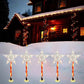MTech Christmas Solar Lights 5-Pack – Outdoor Star & Snowflake Pathway Lights