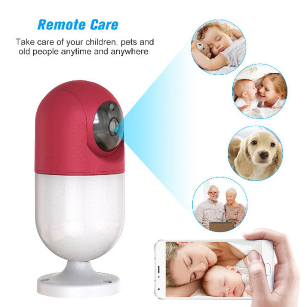Wifi IP Camera 1080P With Wall Lamp Floodlight Bulb For Home Security