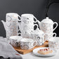 Continental Stackable Coffee Tea Server Set Tea Pot with 2 Cups Gift Set