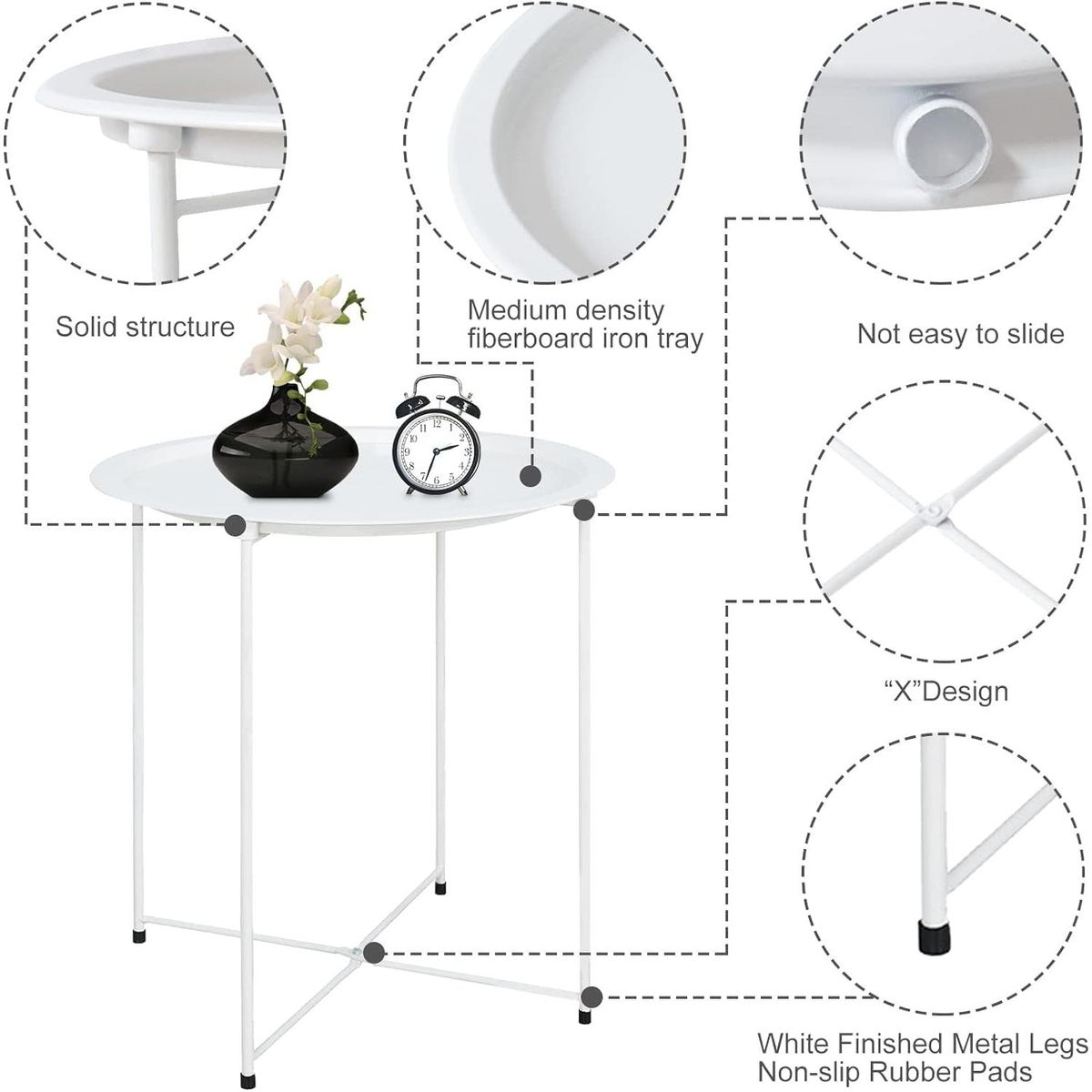 Round Patio Side Table